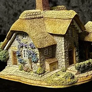 Sale❗️リリパット430☆BARGATE COTTAGE TEA ROOM Lilliput Lane-Bargate Cottage Tea Room Original Box & Papers